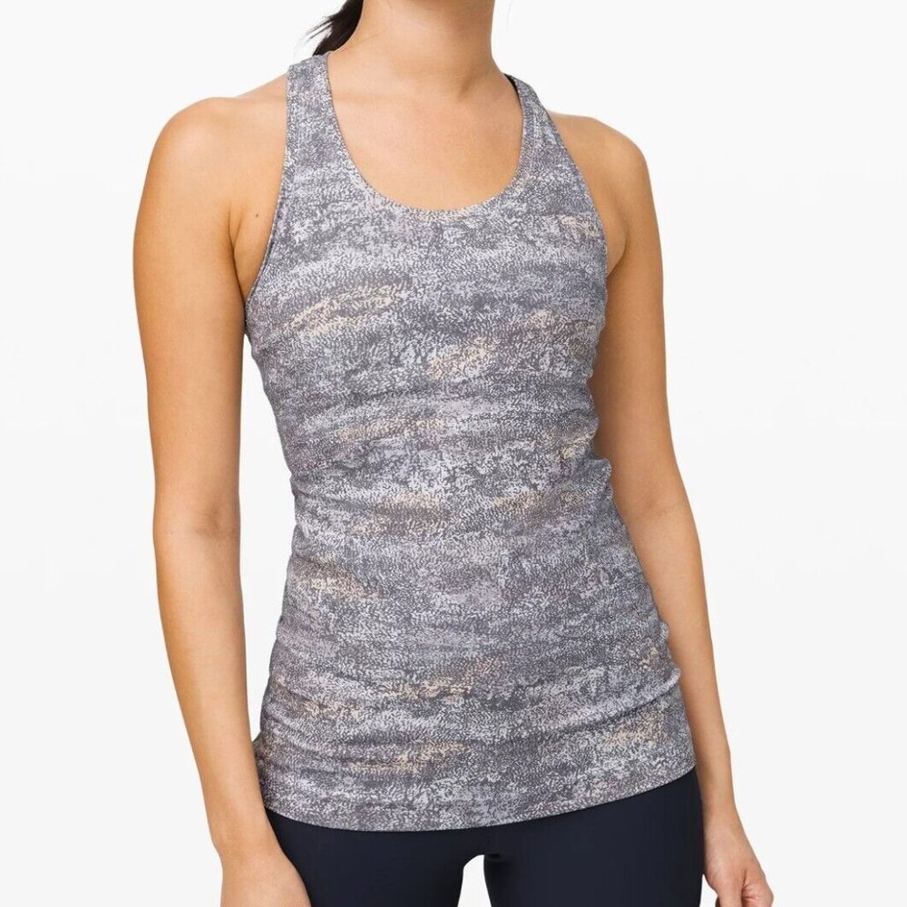 Lululemon Cool Racerback Tank CRB Frozen Vista Alpine White Yoga Athlesiure